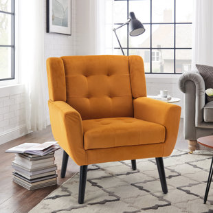 Orange best sale chairs wayfair